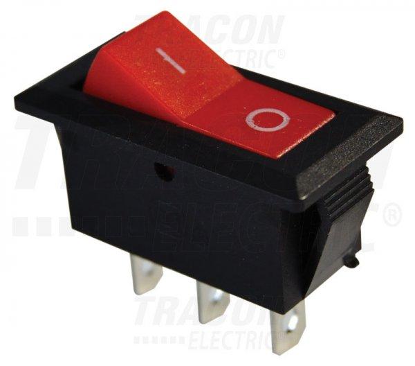 Készülékkapcsoló, váltó, piros (0-I felirat) 16(6)A, 250V AC