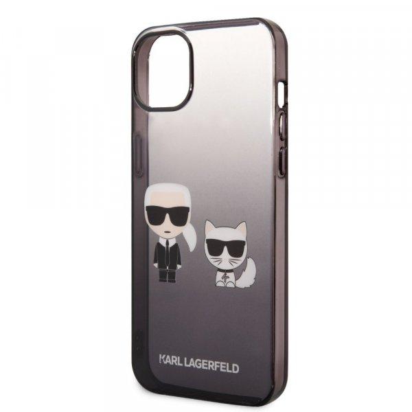 Karl Lagerfeld Gradient Karl and Choupette Apple iPhone 14 Plus (6.7)
hátlapvédő tok fekete (KLHCP14MTGKCK)