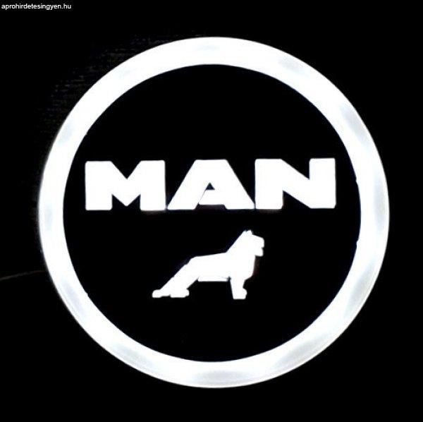 Világító MAN logó 95mm 24V Fehér