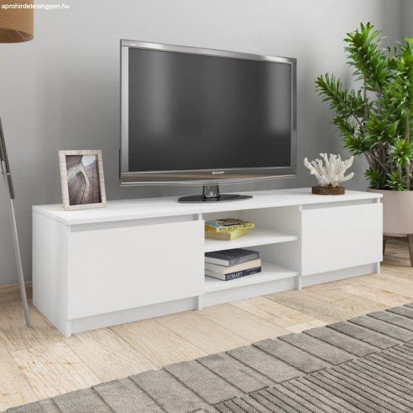 Fehér forgácslap tv-szekrény 140 x 40 x 35,5 cm