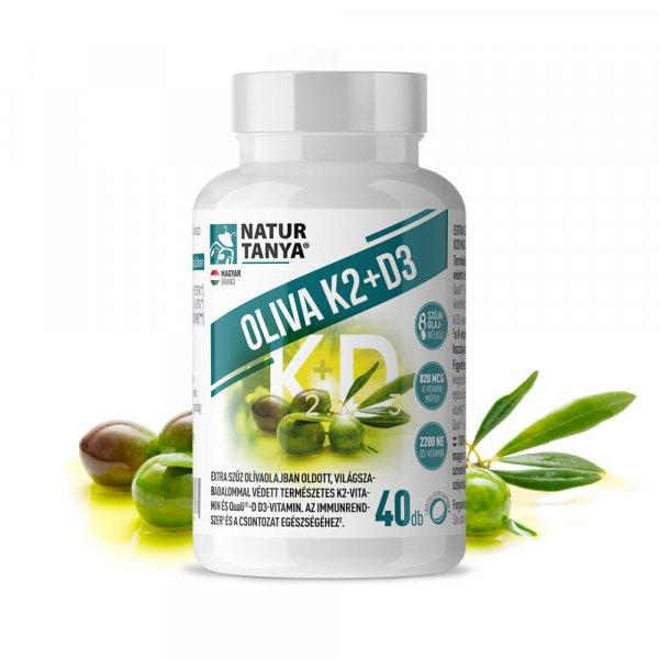 Natur Tanya OLIVA K2+D3 40 db – Világszabadalommal védett vitaMK7
K2-vitaminnal