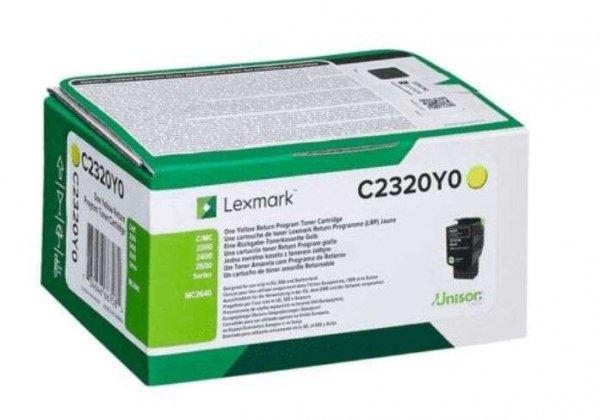 Lexmark C2320Y0 festékkazetta 1 dB Eredeti Sárga