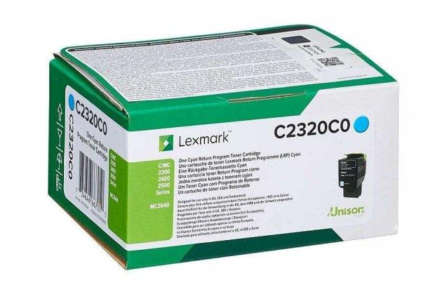 Lexmark C2320C0 festékkazetta 1 dB Eredeti Cián