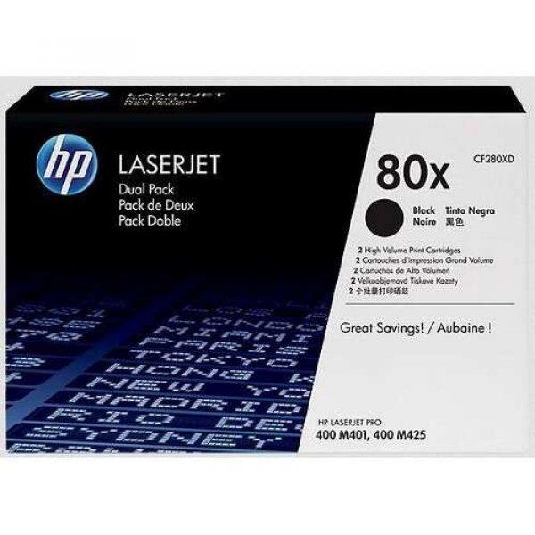 HP 80X LaserJet Pro 400 M401/MFP M425 (2x6800old.) fekete eredeti toner