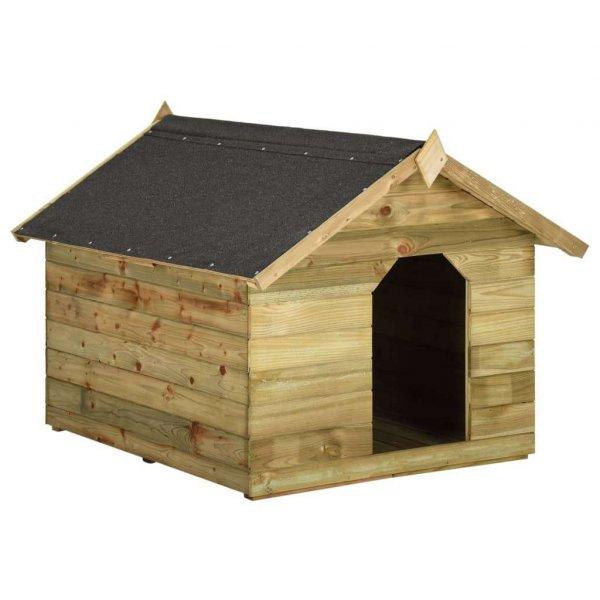 vidaXL impregnált fenyőfa Kutyaház felnyitható tetővel
#világosbarna-szürke