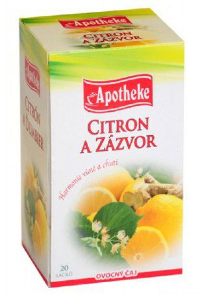 Apotheke tea gyömbéres citrom filteres 20db