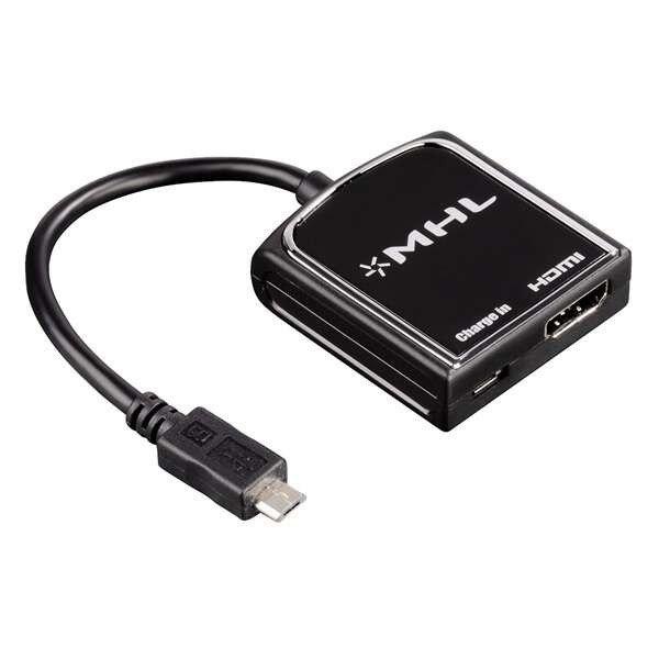 Hama MHL HDMI kábel 0,2 M HDMI A-típus (Standard) Fekete