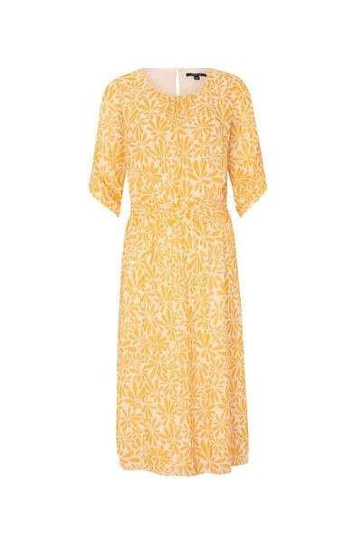 Comma sárga mintás női nyári ruha – 36