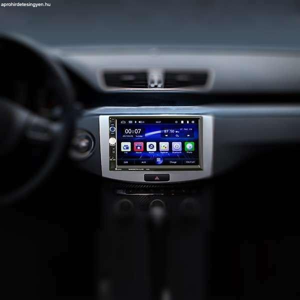 2 DIN Bluetooth autórádió / MirrorLink multimédiás rendszer 7 colos
érintőképernyővel
