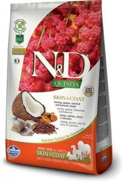 N&D Dog Grain Free Quinoa Skin & Coat Herring – Bőr- és szőrproblémákra -
(2 x 7 kg) 14 kg