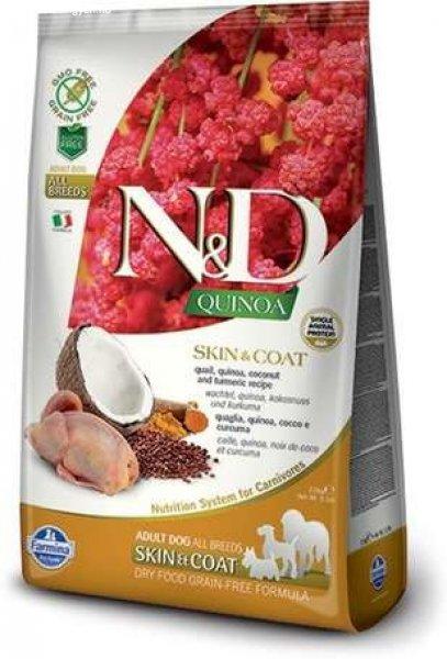 N&D Dog Grain Free Quinoa Skin & Coat Quail – Bőr- és szőrproblémákra - 7
kg