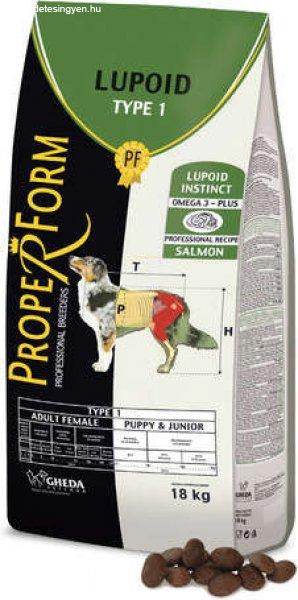 Proper Form Lupoid Type 1 Adult Female & Puppy/Junior Salmon fajtacsoport
specifikus tenyésztői táp 18 kg
