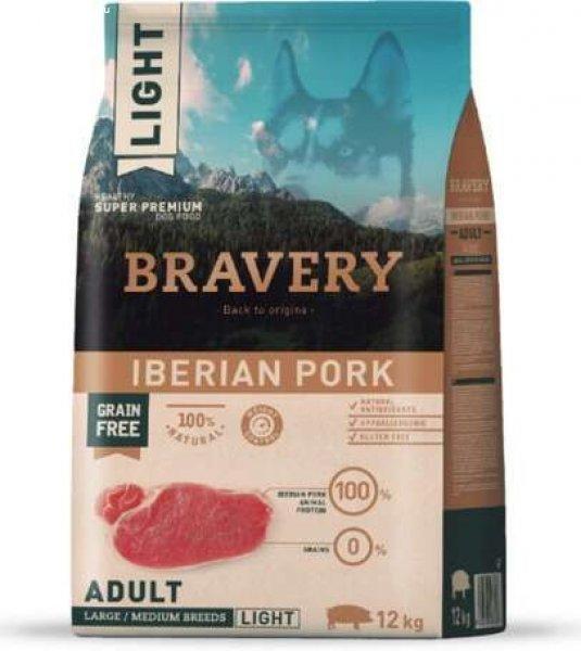 Bravery Dog Adult Medium/Large Light Grain Free Iberian Pork (2 x 12 kg) 24 kg