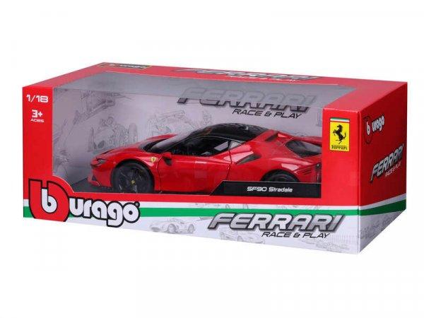 Bburago 1/18 versenyautó - Ferrari SF90 Stradale