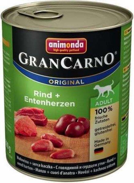 Animonda GranCarno Adult kacsaszíves és marhahúsos konzerv (24 x 800 g) 19.2
kg