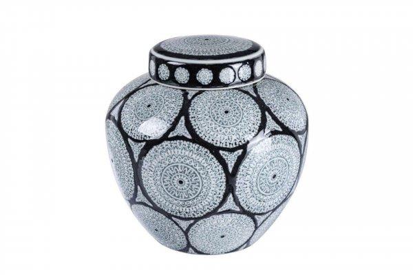 ANTIFONE fekete porcelán váza