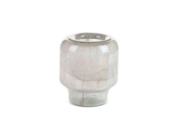 Lana üveg váza Krémszín 19x19x22 cm