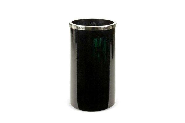 Capri üveg váza Fekete/zöld 19x19x33 cm