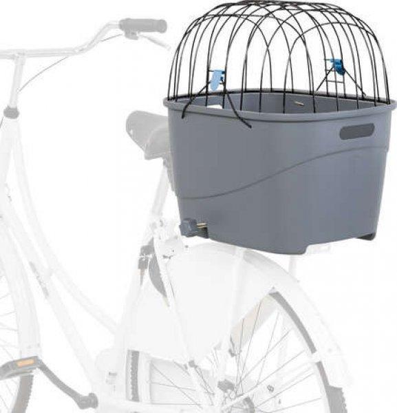 Trixie kerékpár csomagtartóra szerelhető kutyaszállító kosár (36 x 47 x
46 cm | Teherbírás: 6 kg | Szürke)