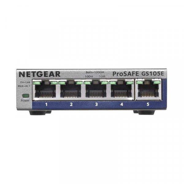 Netgear GS105E v2 ProSafe Plus 5 portos gigabites nem menedzselhető asztali
switch