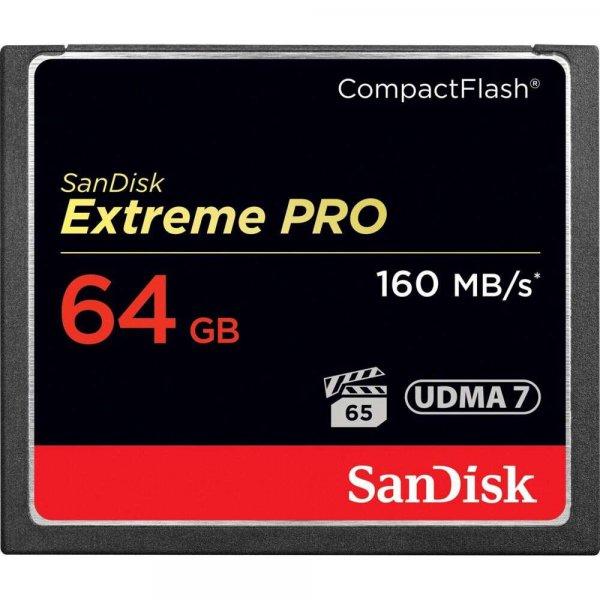 SanDisk 64GB Extreme Pro CF 160MB/s memóriakártya CompactFlash