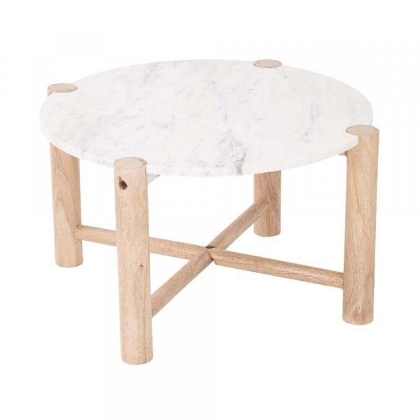 MARVELOUS márvány kisasztal 58x35cm