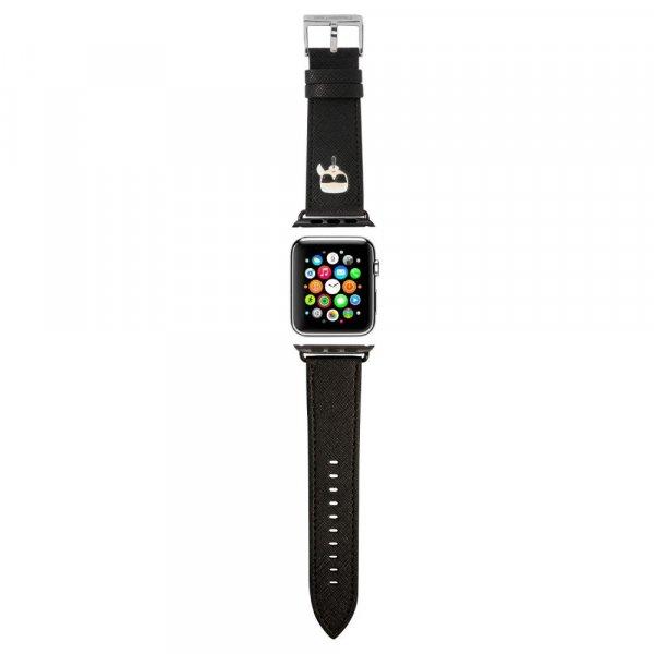 Karl Lagerfeld Karl Head Apple Watch 42/44mm óraszíj fekete (KLAWLOKHK)