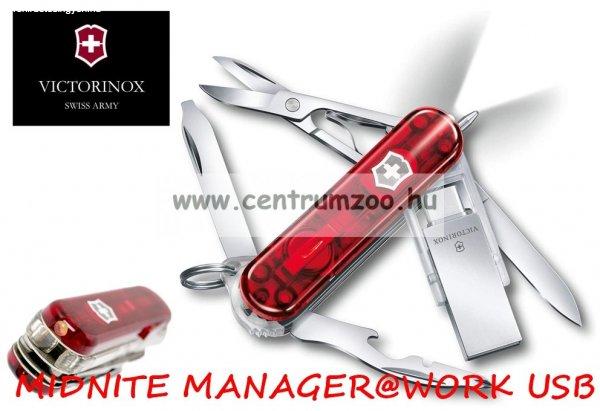 Victorinox Midnite Manager@Work Usb 32Gb Pendrive Zsebkés, Svájci Bicska
(4.6336.Tg32)