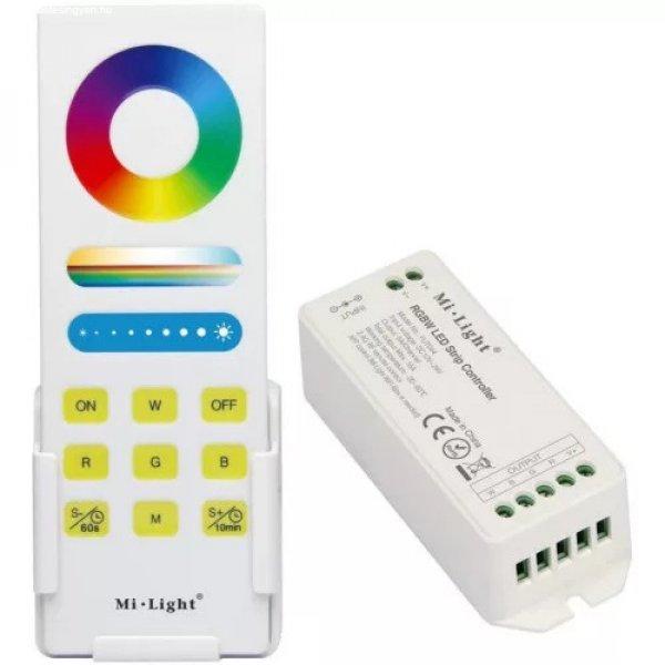  MiLight RGBW Smart LED Vezérlő DC12-24V 15A Fehér Touch Távirányítóval
és Fali Tartóval - FUT044A