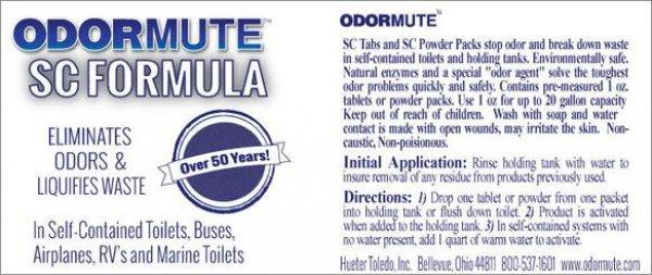 Odormute™ SC Formula / Enzimkészítmény Mobil WC-hez TABLETTA