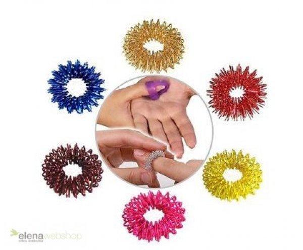 Színes ujj masszírozó gyűrűk (5 db)