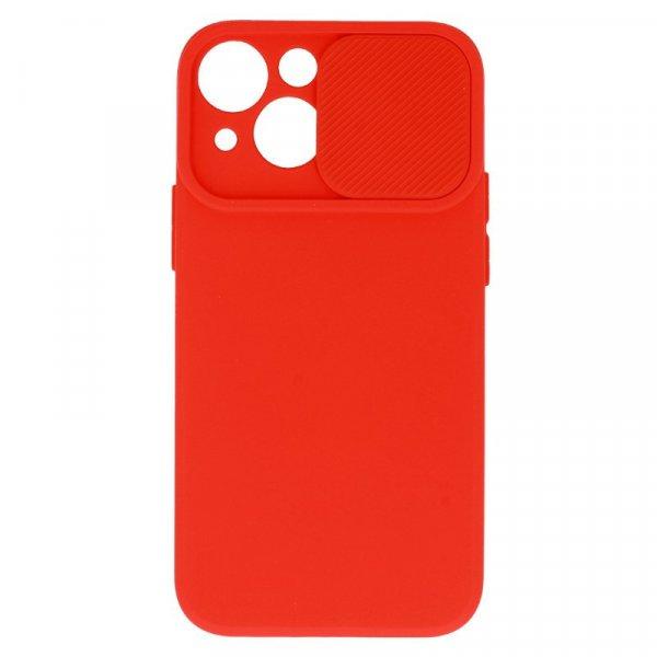 Camshield Soft - Apple iPhone 14 Plus (6.7) por- és kameravédős szilikon tok
piros