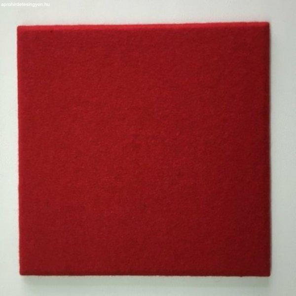 KERMA filc panel piros-211 25x25cm, természetes gyapjúfilc, nemez falburkolat