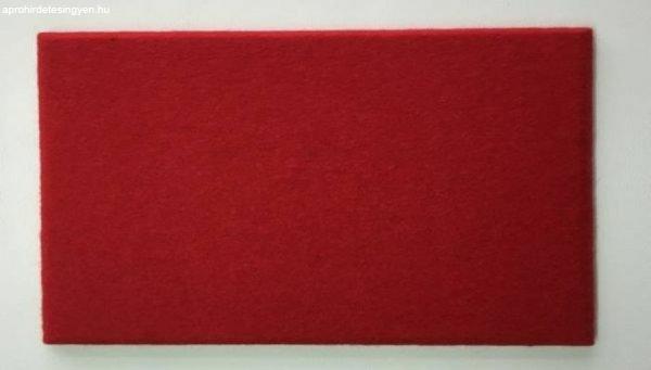 KERMA filc panel piros-211 25x50cm, természetes gyapjúfilc, nemez falburkolat