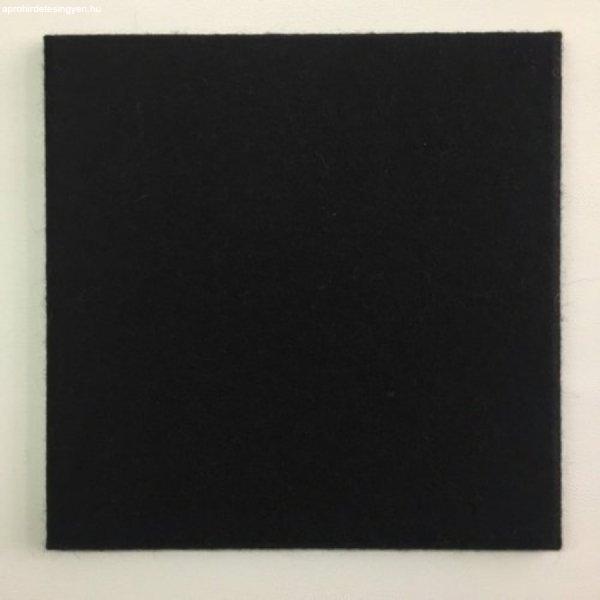KERMA filc panel fekete-238 25x25cm, természetes gyapjúfilc, nemez falburkolat