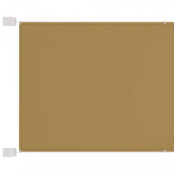 Bézs oxford-szövet függőleges napellenző 140x360 cm