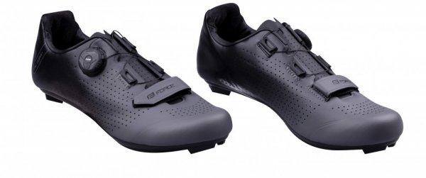 FORCE ROAD VICTORY országúti kerékpáros cipő szürke-fekete 44