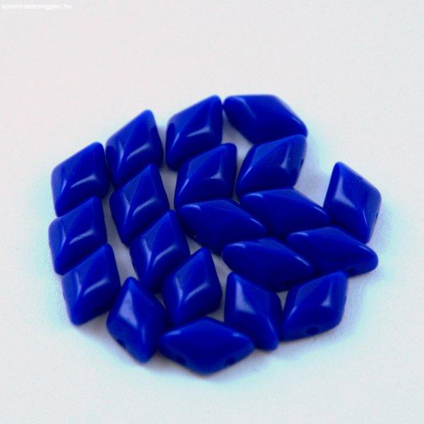 Gemduo cseh préselt üveggyöngy - Sapphire - 5x8 mm