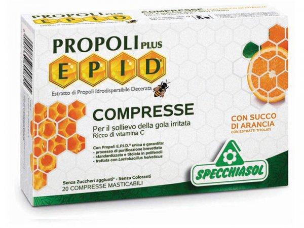 Specchiasol® Cukormentes Propolisz szopogatós tabletta narancsos íz - EPID®
szabadalommal, 600 mg-os kivonat.