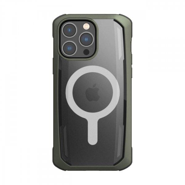 Raptic Secure tok iPhone 14 Pro Max készülékhez MagSafe páncélozott
borítással zöld színű