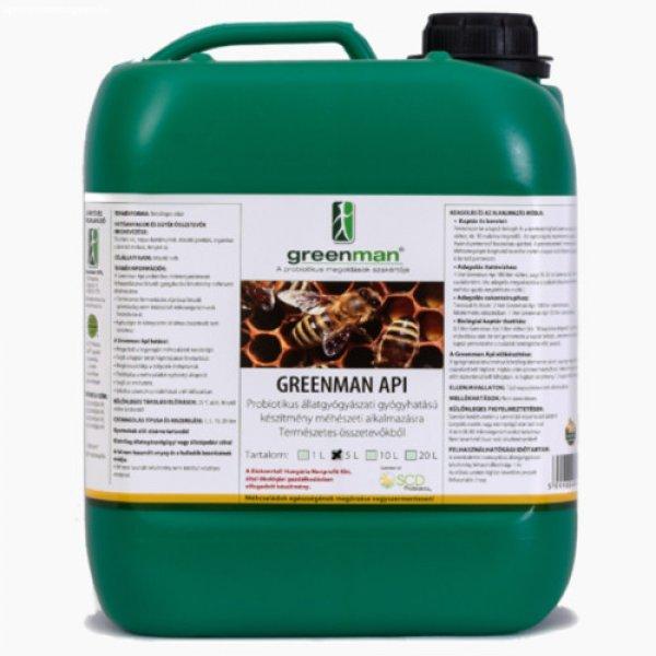 GREENMAN API, 5 liter, probiotikus gyógyhatású készítmény méhészeti
alkalmazásra