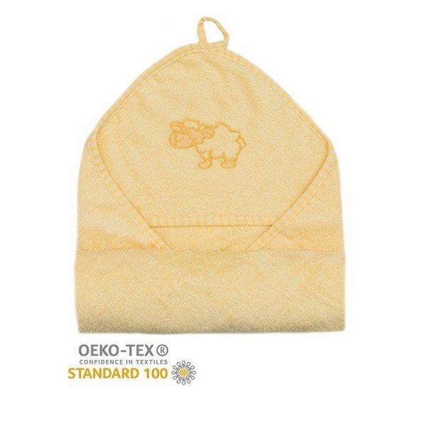 Stella fürdőlepedő hímzett 110x110 sárga bari