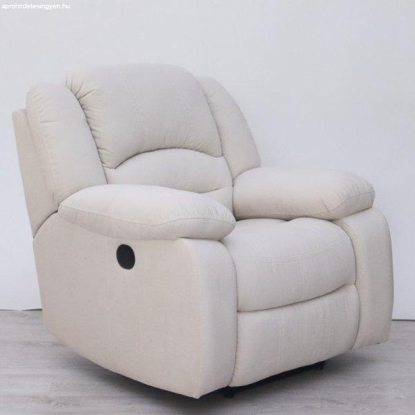 Motoros relax fotel Loca bézs színű microszálas szövet kárpittal
raktárról - Tessin