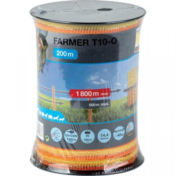 Horizont villanypásztor szalag FARMER T10-O, 200 m