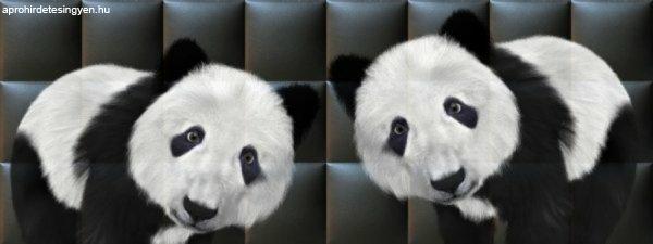 Black panda állatos 3d nyomtatott műbőr falvédő (200x75 cm), ágy mögé
falburkolat