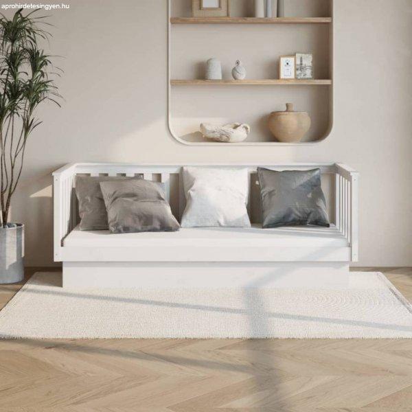 Fehér tömör fenyőfa kanapéágy 75 x 190 cm
