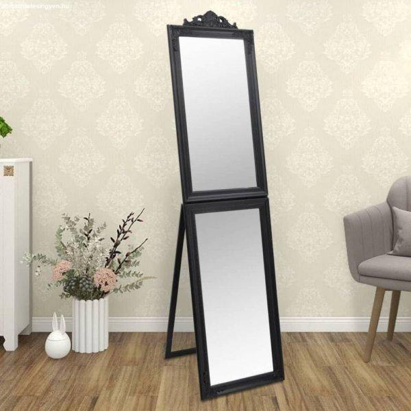 Fekete szabadon álló tükör 40 x 160 cm
