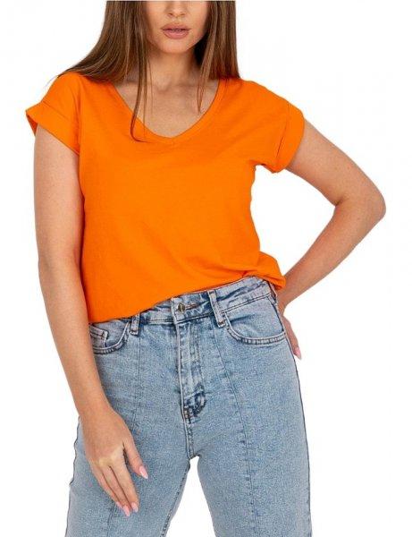 Narancssárga alapszínű atlanta póló, rövid ujjal