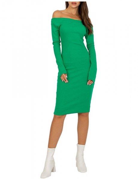 Zöld bordázott betakaró ruha