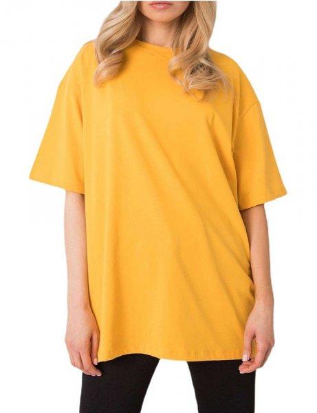 Sötét sárga női túlméretes póló